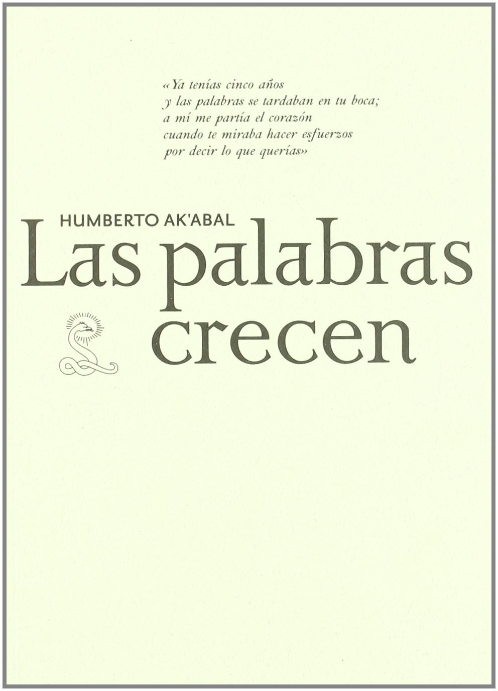  'Las Palabras Crecen' book cover